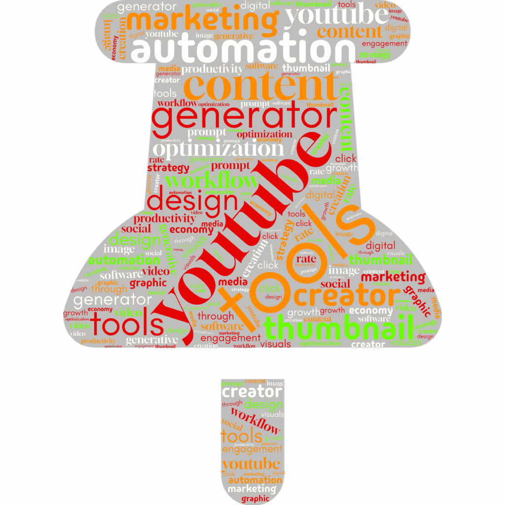 Article Wordcloud of a thumbtack icon filled with keyword text 