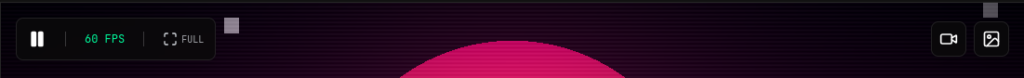AI-generated shader animation full UI layout 60 / 30 fps created with Gemini AI and generative coding tools