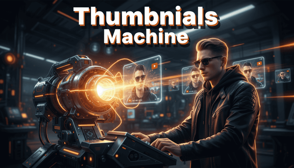 AI-generated YouTube thumbnail app image results Rens Wunnink optimized for high CTR using Gemini AI design tools